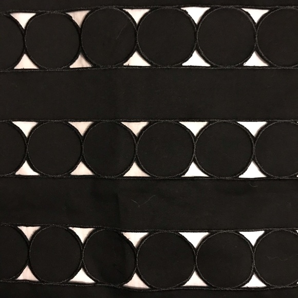 WHBM Black White Polka Dot Pencil Skirt, EUC, 8 - Picture 4 of 12